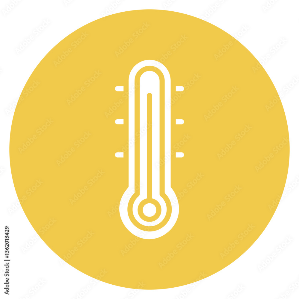 Poster temperature sensor vector icon