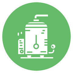 Steam Boiler Vector Icon