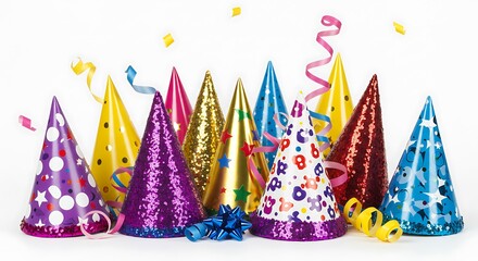 Obraz premium Colorful Party Hats Celebration