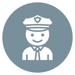 Patrol Officer Vector Icon
