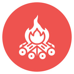 Fire Pit Vector Icon
