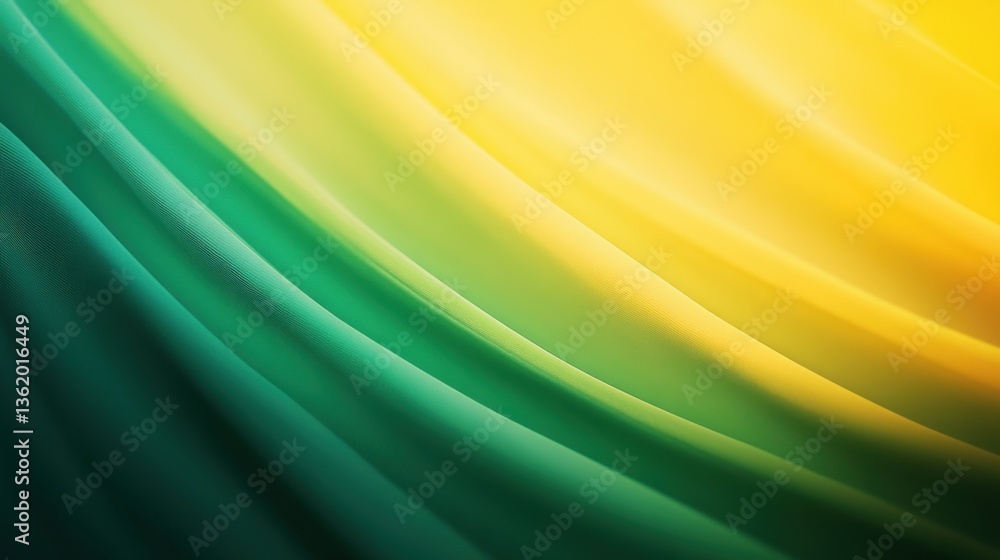 Poster smooth and vibrant abstract gradient background transitioning from yellow to green. ideal for use in