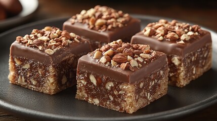 turkish delight filled with rich hazelnut paste,coated in crushed nuts offering a sweet nutty,creamy chocolate infused flavor a perfect indulgent treat