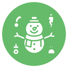 Snowman Kit Vector Icon