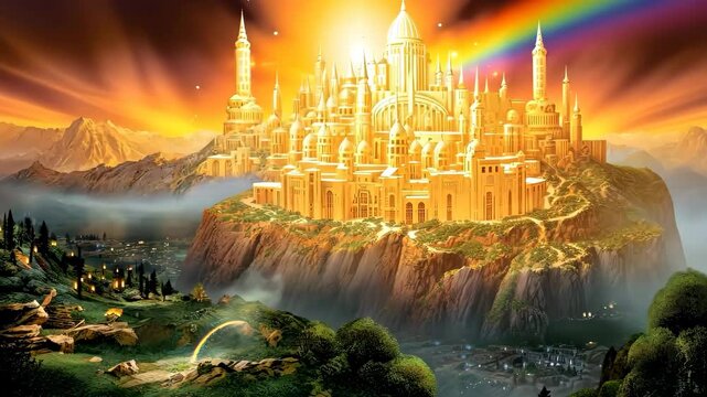 Bride of Jesus Christ the New Jerusalem the Heavenly Canaan the New Earth Gods promise to his people 4K
