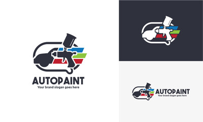 auto paint vector logo