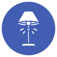 Smart Floor Lamp Vector Icon