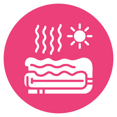 Smart Pool Heater Vector Icon