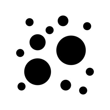 Bubble chart glyph icon