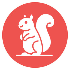 Squirrel Vector Icon