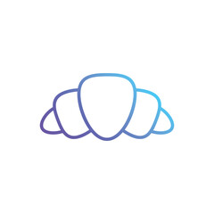 Croissant Vector icon