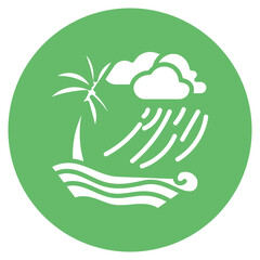 Tropical Storm Vector Icon
