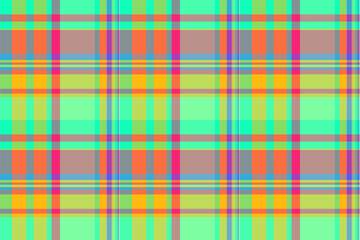 Show textile fabric vector, italian tartan check pattern. Structure texture seamless background plaid in pastel and green colors.