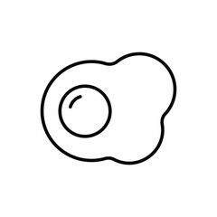 Fried egg Vector icon