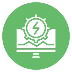 Energy Monitoring Vector Icon