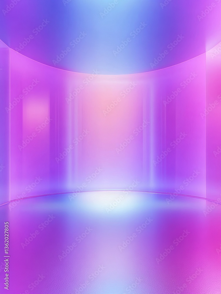 Aufkleber pink blue abstract background broadcasting studio with gradient light gradient glow background