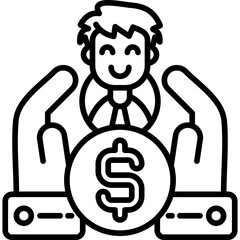 Funds Icon Vector Element