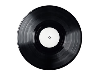Isolated vintage vinyl record