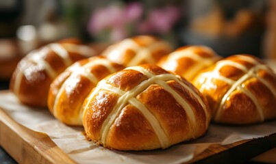 Hot Cross Buns on the table, Generative AI