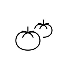 Tomatoes. Vegetables fresh off farm. Groceries shopping, vegetarian diet. Healthy eating. Pixel perfect, editable stroke vector icon