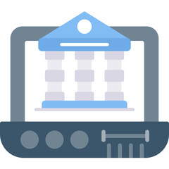 Bank Icon Vector Element