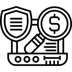 Saving Money Icon Vector Element