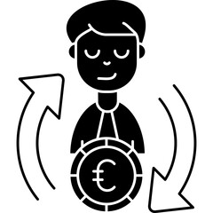Currency Exchange Icon Vector Element