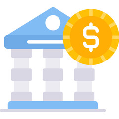 Bank Icon Vector Element