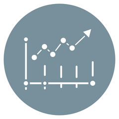 Growth Chart Vector Icon