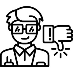 Unlike Icon Vector Element