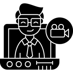 Video Call Icon Vector Element