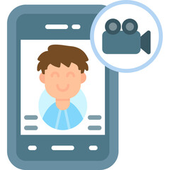 Video Call Icon Vector Element