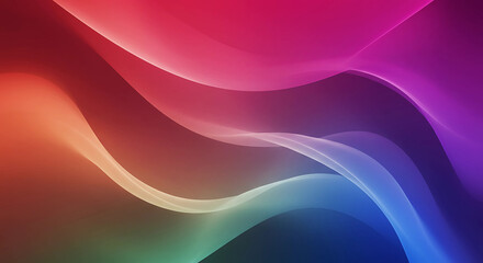 Obraz premium Abstract background with colorful gradient and wavy lines