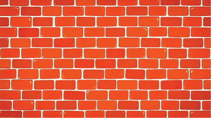 Brick wall background. Realistic brick wall vector illustration with detailed texture. Seamless brick wall. 
