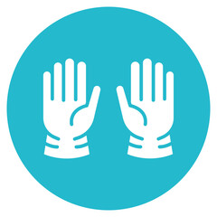 Medical Gloves Vector Icon