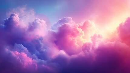 Obraz premium Abstract Colorful Cloudscape Background, Purple, Pink, and Blue