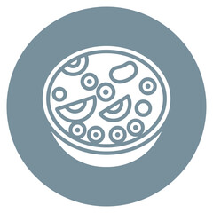 Greek Salad Vector Icon