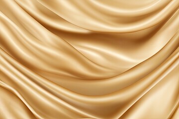 Obraz premium Luxurious golden silk drapes