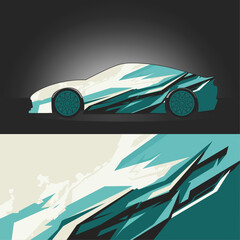 Sleek Sports Car Wrap Design | Modern Vehicle Graphics.