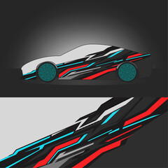 Sleek Sports Car Wrap Design | Modern Vehicle Graphics.