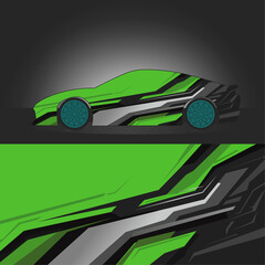 Sleek Sports Car Wrap Design | Modern Vehicle Graphics.