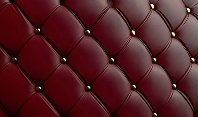 Red glossy diamond quilting pattern, smooth texture, Generative AI