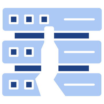 Memory Leaks Flat Blue Icon