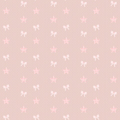 seamless pattern with bow and star