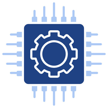 Hardware Flat Blue Icon
