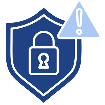 Security Flat Blue Icon