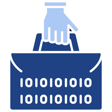 Portability Flat Blue Icon