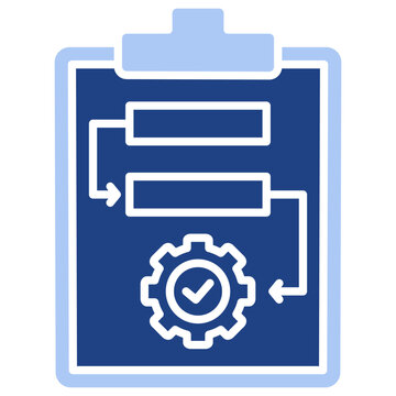 Procedure Flat Blue Icon