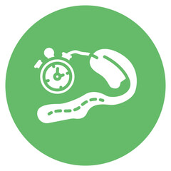 Running Route Vector Icon