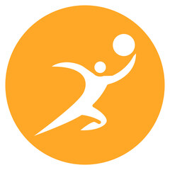 Discus Throw Vector Icon